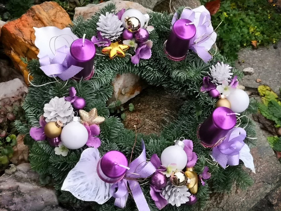 Adventní věnec přírodní