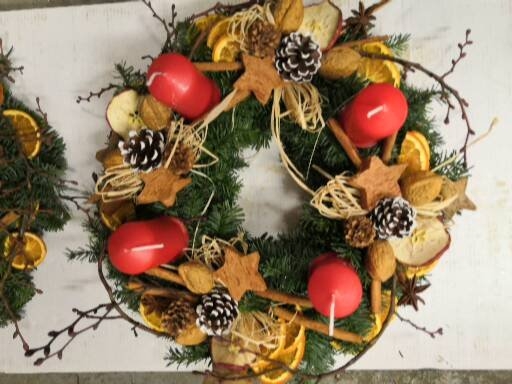 Adventní věnec přírodní