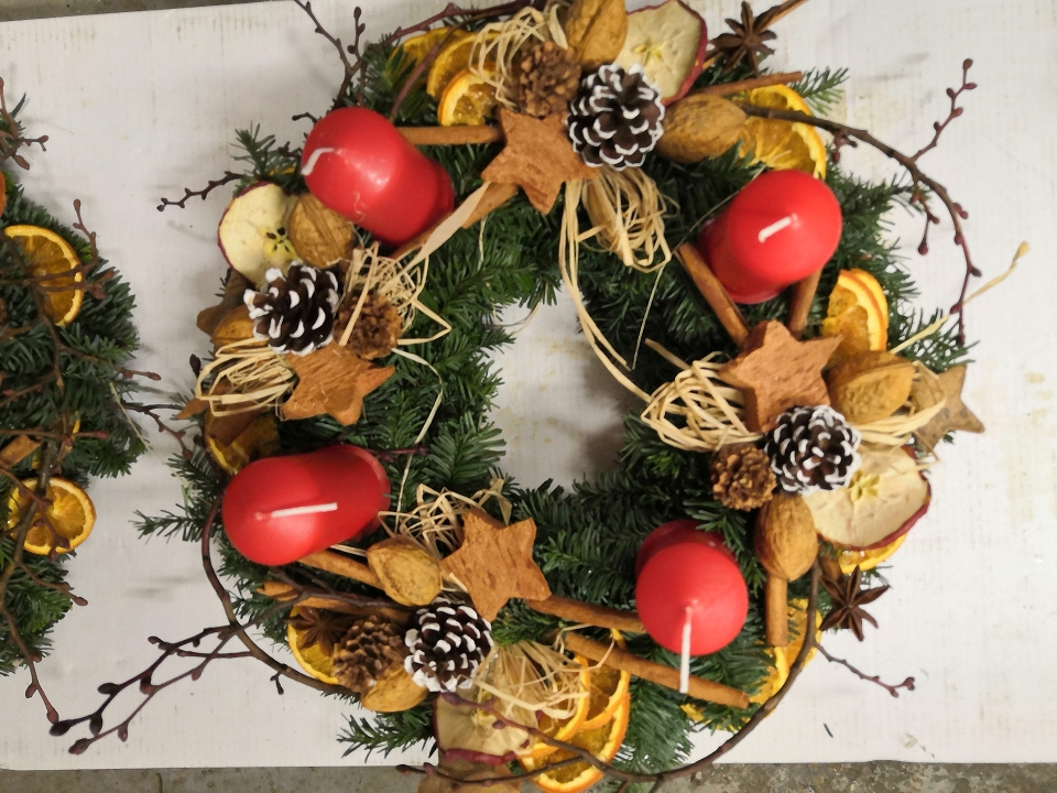 Adventní věnec přírodní