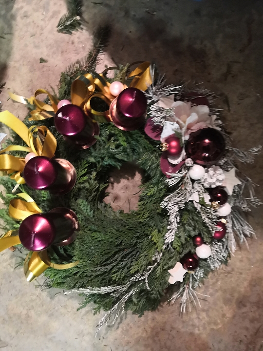 Adventní věnec přírodní