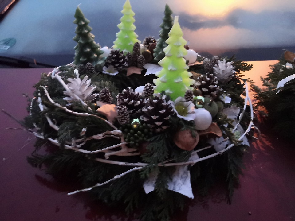 Adventní věnec přírodní