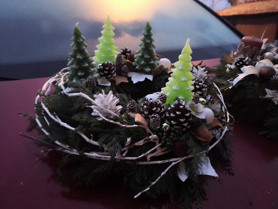 Adventní věnec přírodní