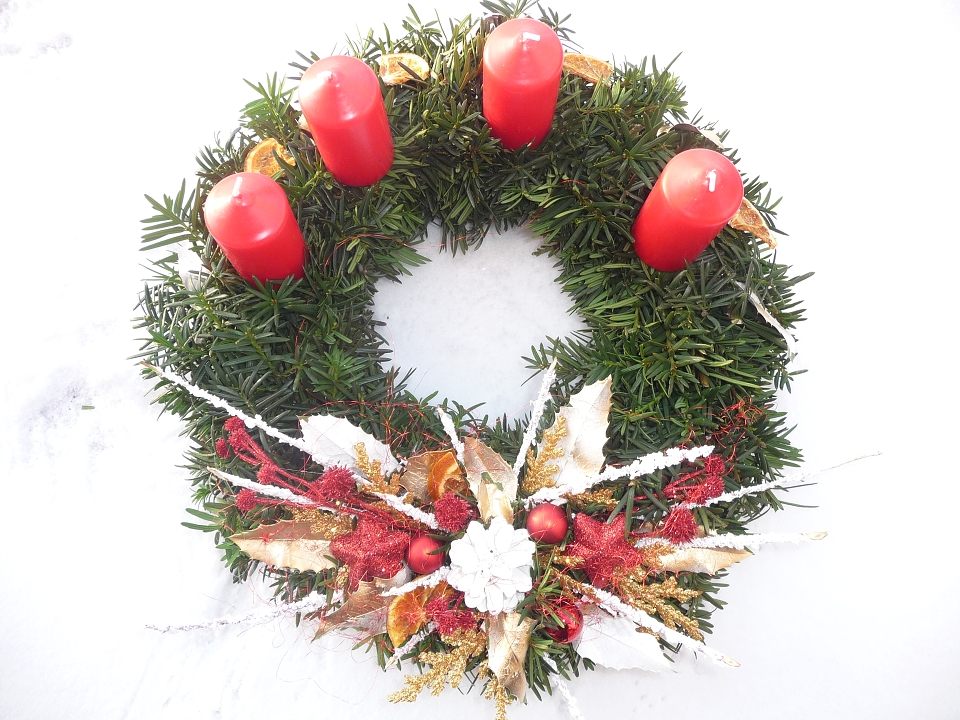 Adventní věnec přírodní