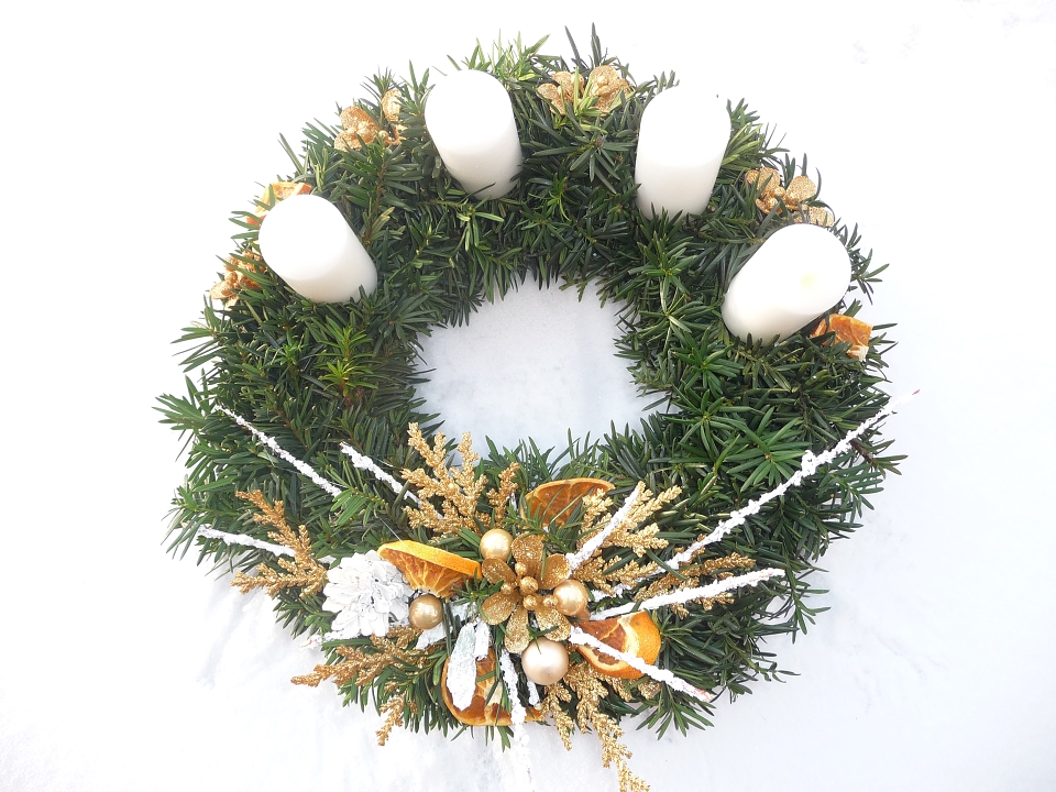 Adventní věnec přírodní