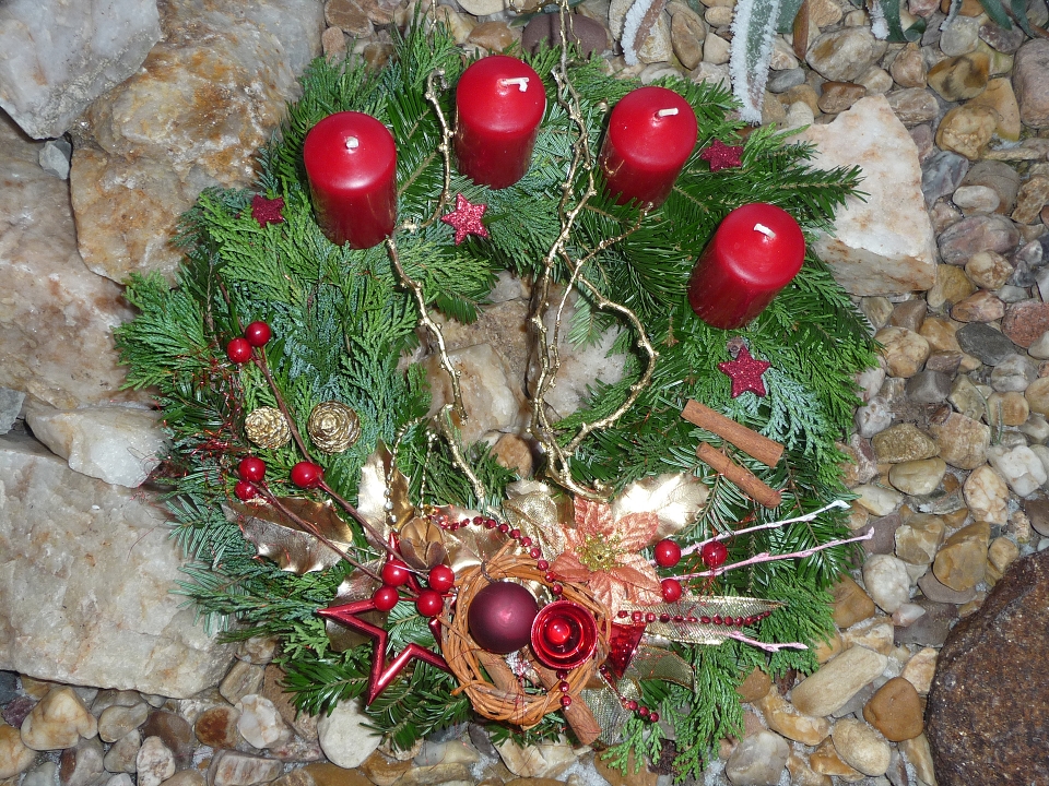 Adventní věnec přírodní