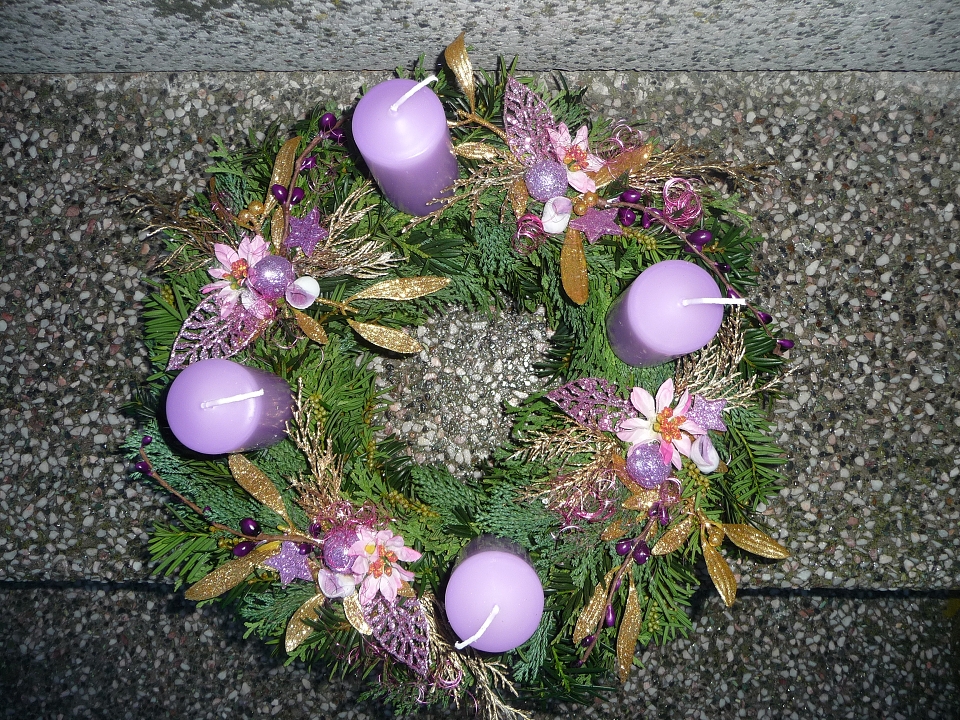 Adventní věnec přírodní