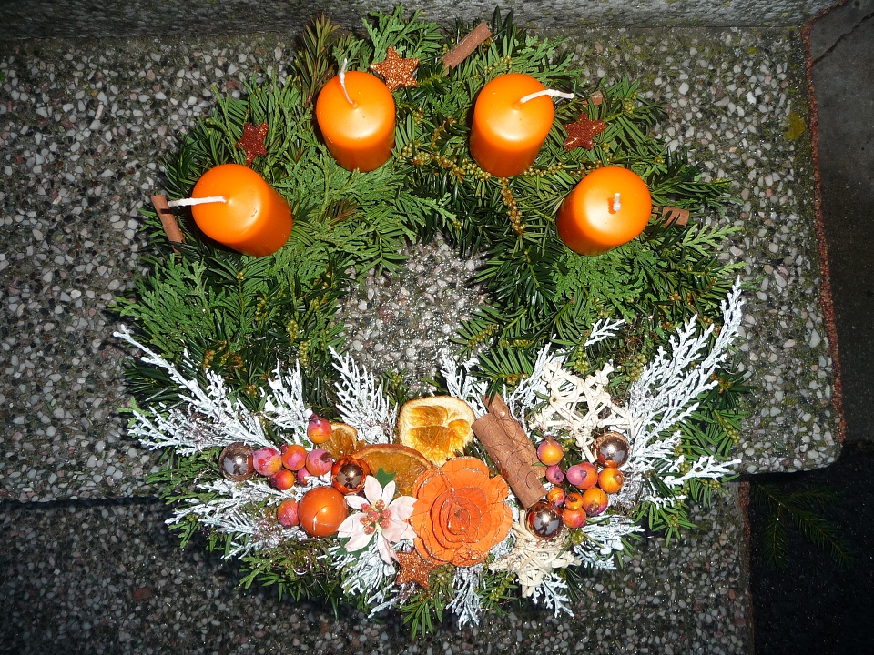 Adventní věnec přírodní