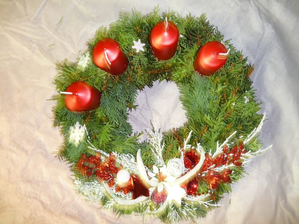 Adventní věnec přírodní