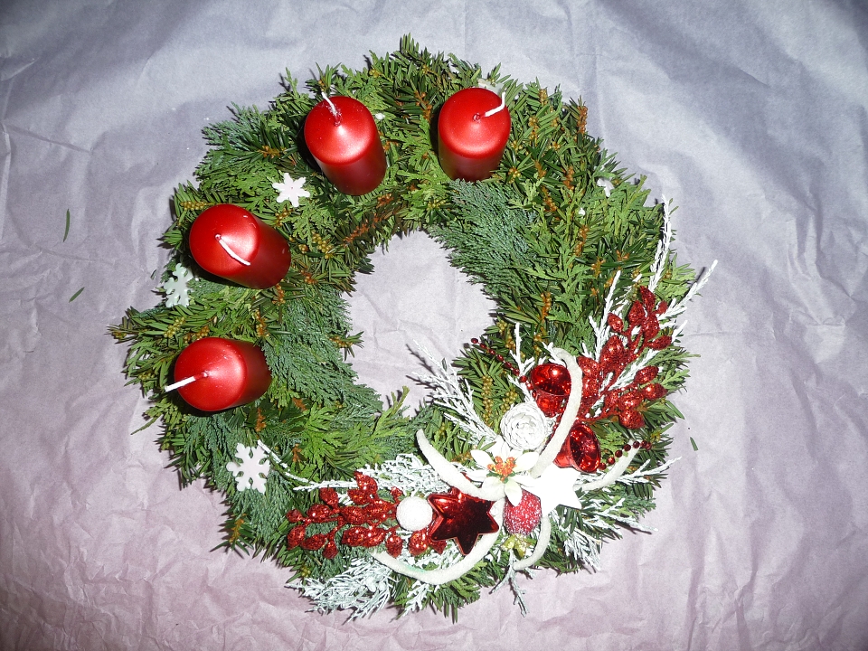 Adventní věnec přírodní