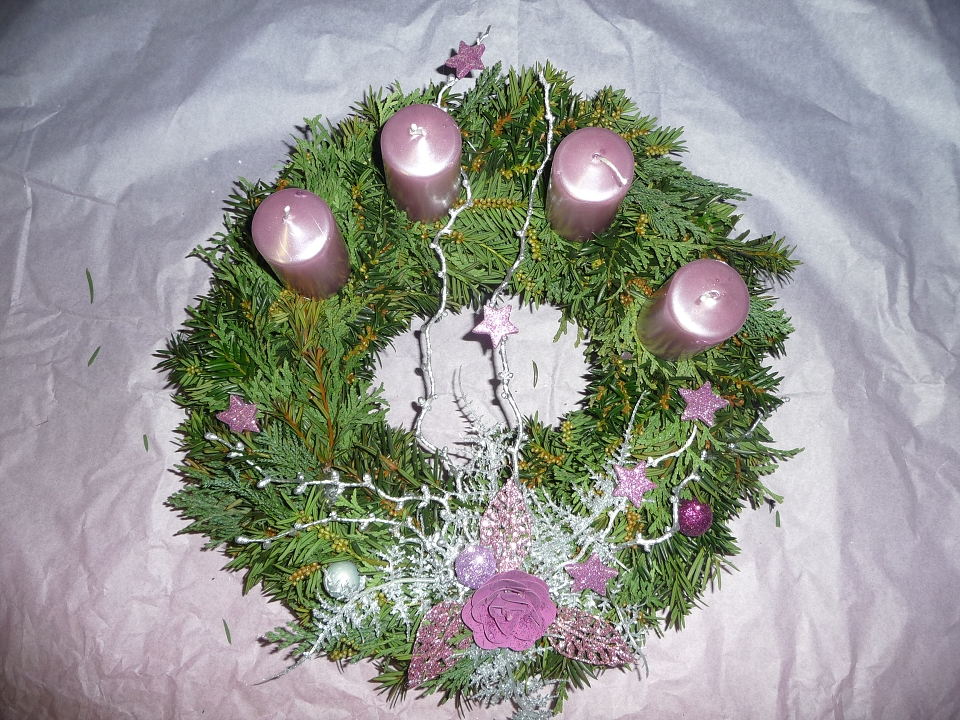 Adventní věnec přírodní