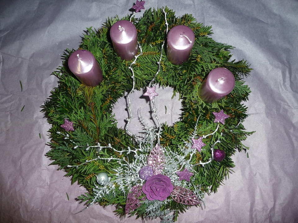 Adventní věnec přírodní