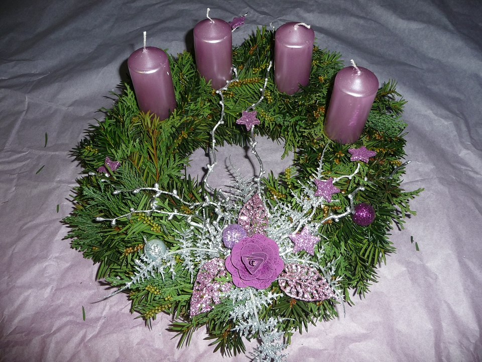 Adventní věnec přírodní