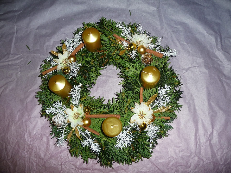 Adventní věnec přírodní