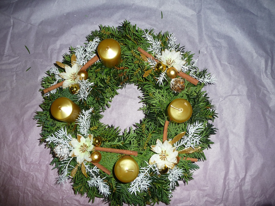 Adventní věnec přírodní