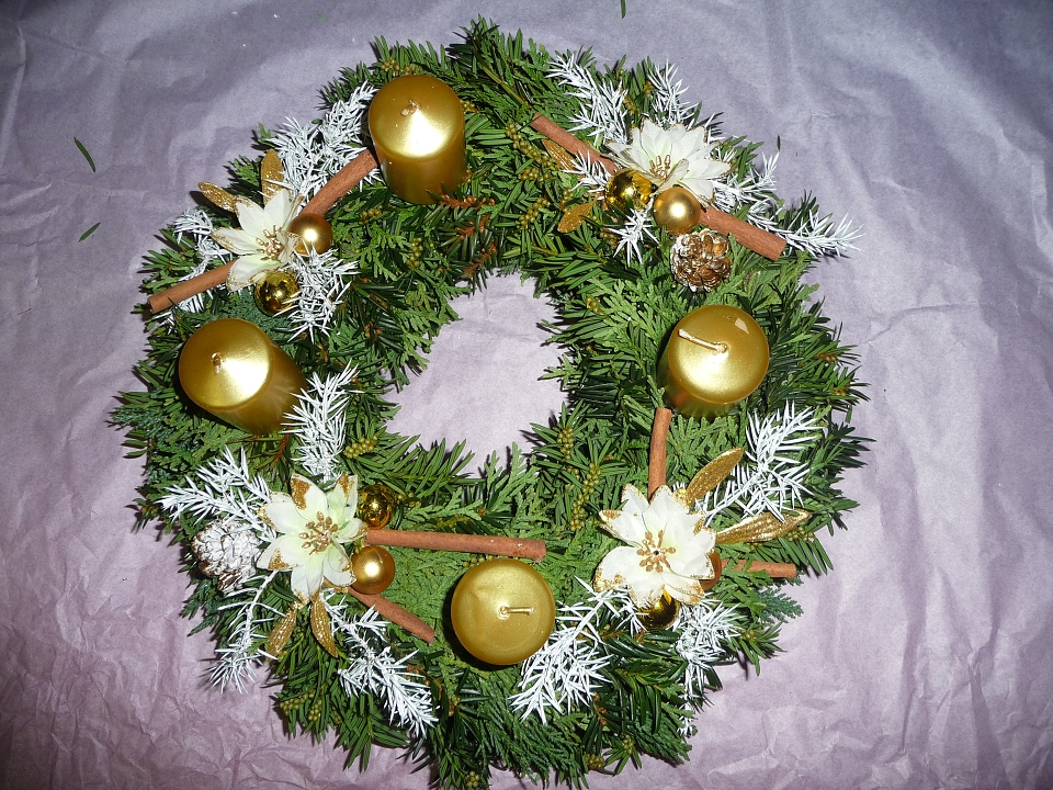 Adventní věnec přírodní