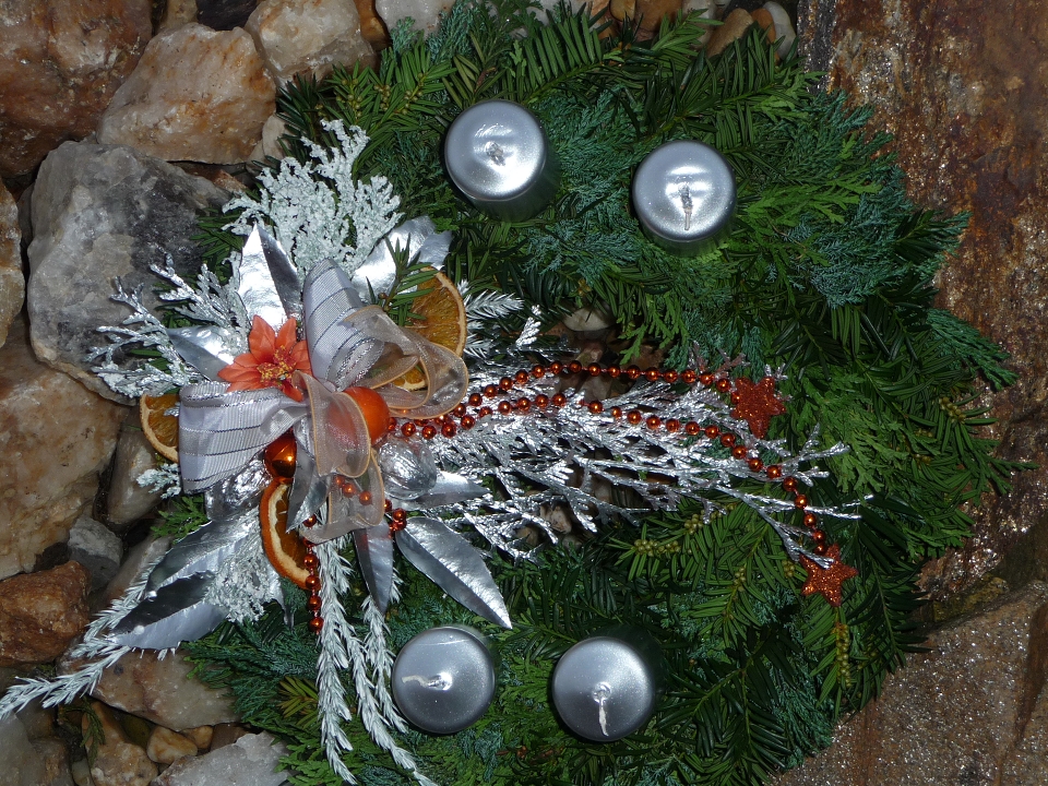 Adventní věnec přírodní