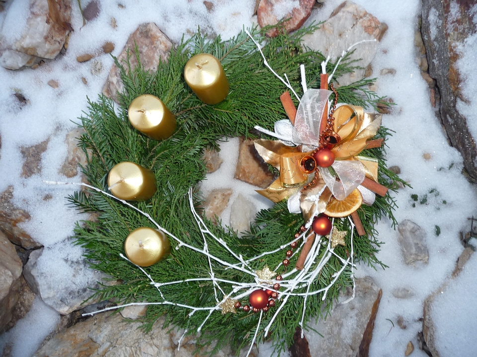 Adventní věnec přírodní