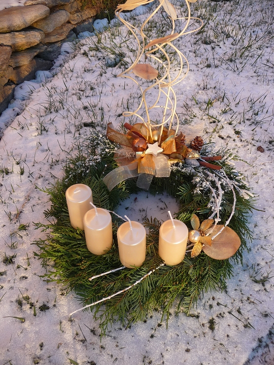 Adventní věnec přírodní