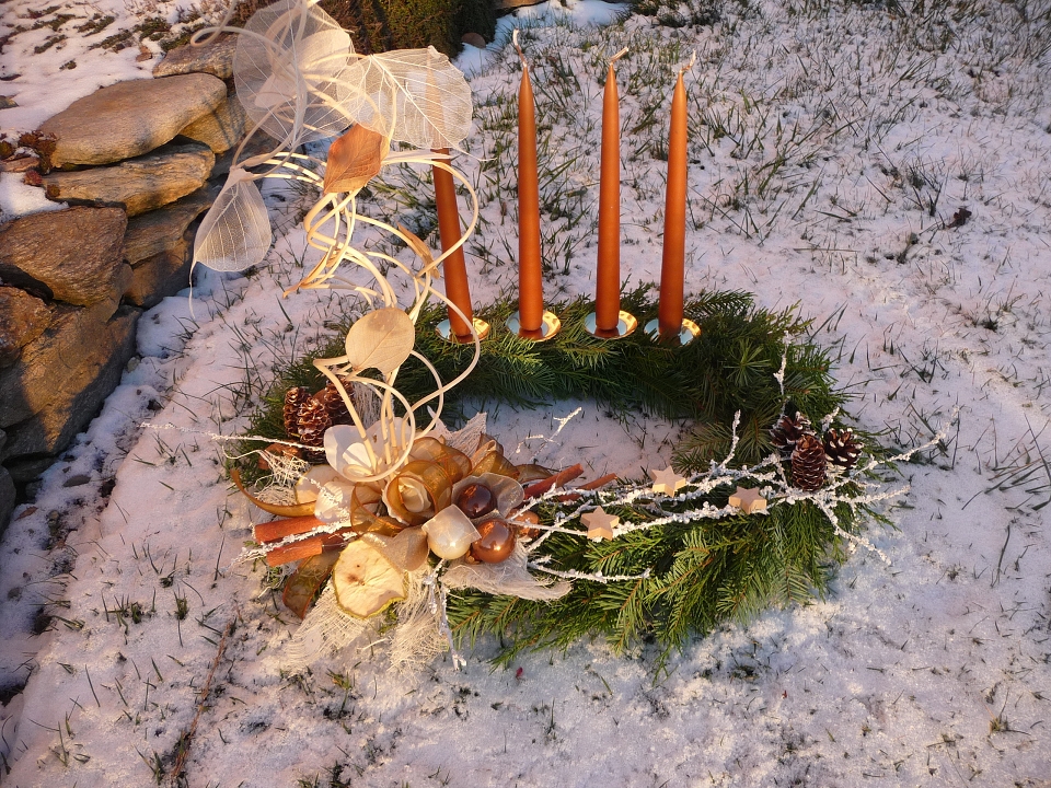 Adventní věnec přírodní