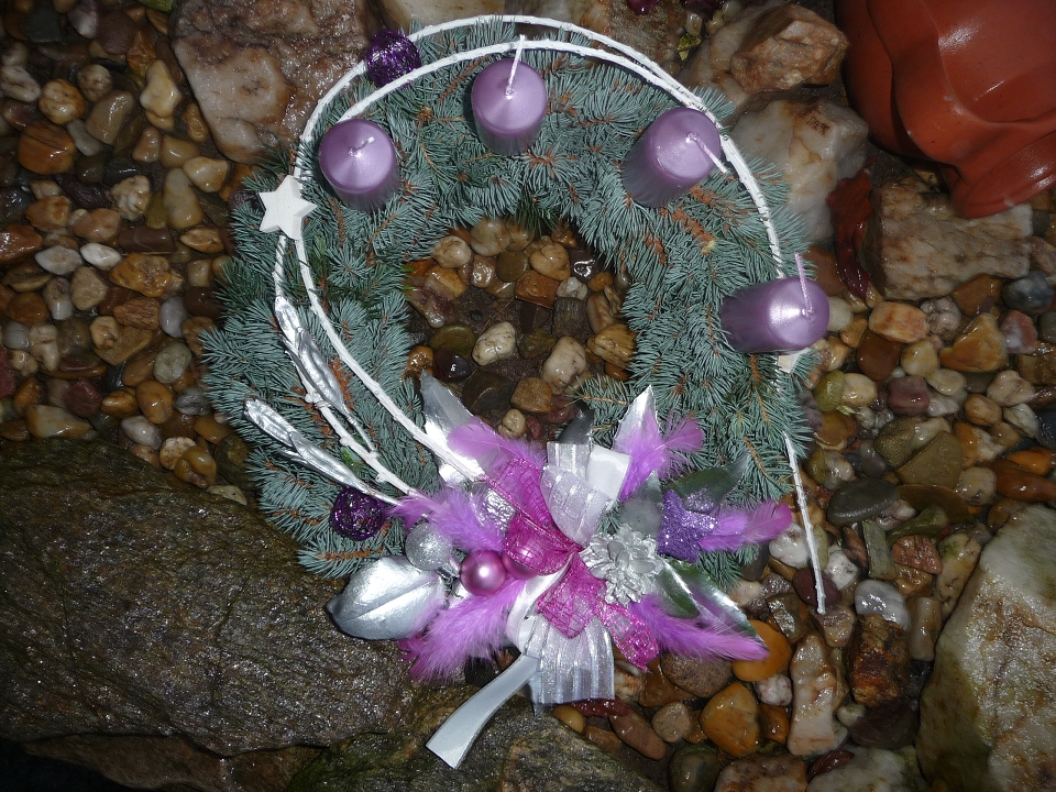 Adventní věnec přírodní