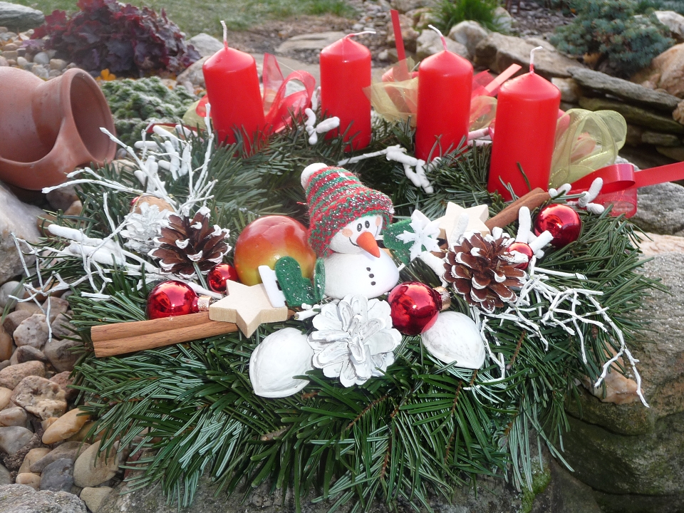 Adventní věnec přírodní
