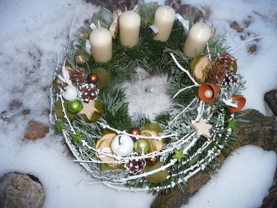 Adventní věnec přírodní