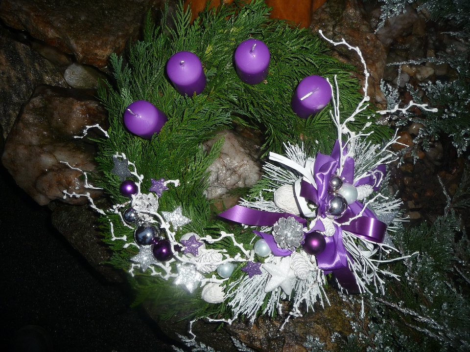 Adventní věnec přírodní