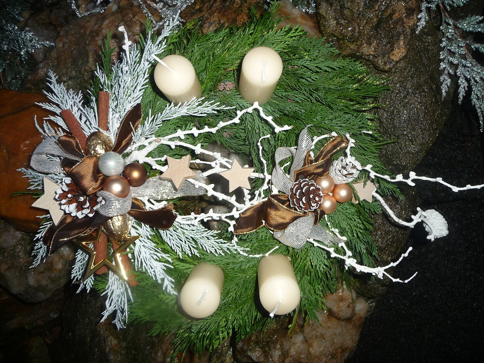 Adventní věnec přírodní