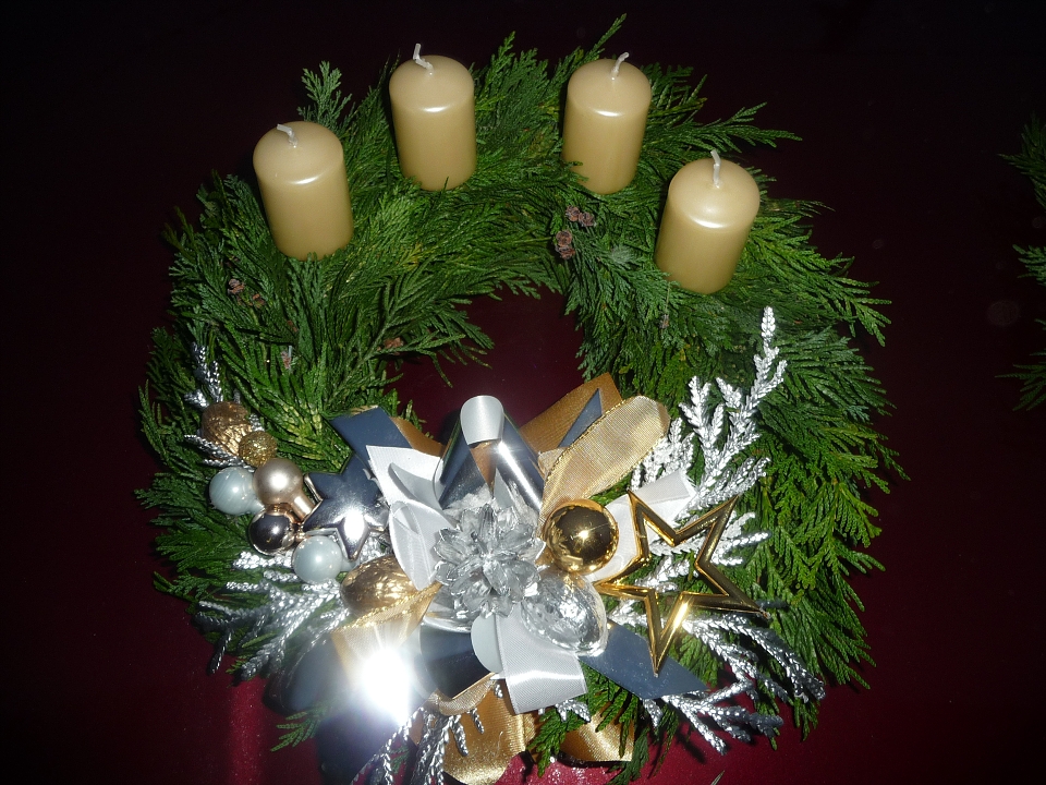 Adventní věnec přírodní
