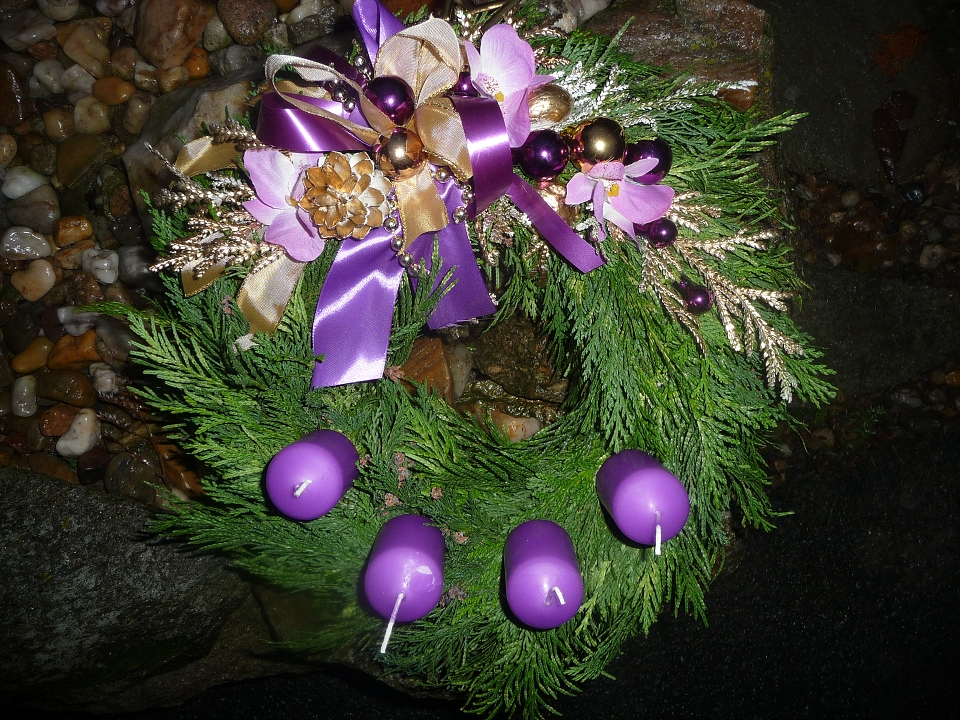 Adventní věnec přírodní