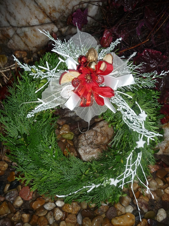 Dekorace dveří přírodní, trvanlivý - věnce