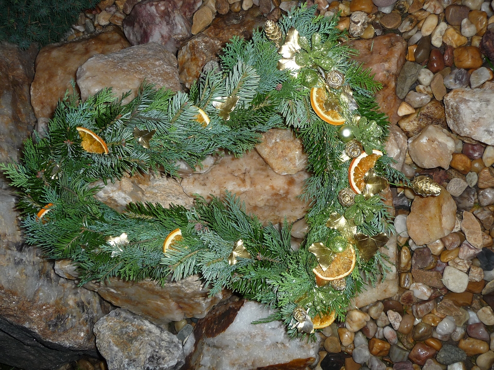 Dekorace dveří přírodní, trvanlivý - zvonky